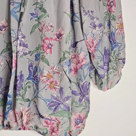 Wallis Floral Blouse sz Medium Petite - Picture 3 of 10